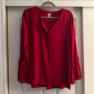 Chico’s red blouse